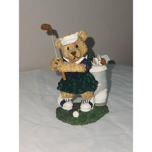 The Windsor Bears Nancy Fore! Golfing Teddy Bear Figurine Papel Freelance 1997